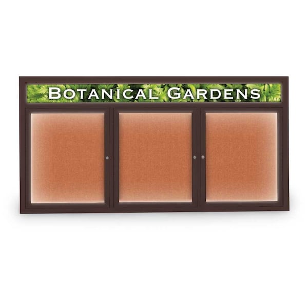 United Visual Products Open Faced Traditional Corkboard, 72x36" UV645A-SATIN-AMETHY - main